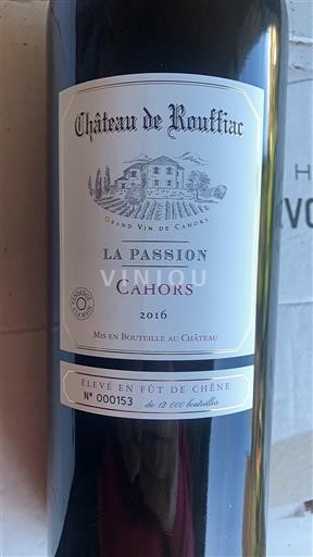 South West Cahors Château Rouffiac La Passion 2016