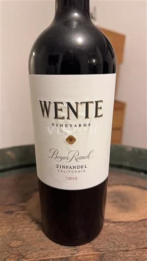 Vùng trồng nho được cấp phép California Không được chỉ định Wente Vineyards Beyer Ranch 2015