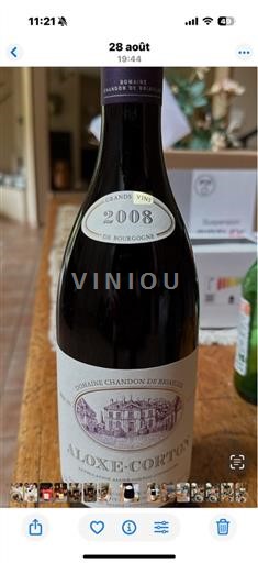 Bourgogne Aloxe-Corton Domaine Chandon de Briailles 2008