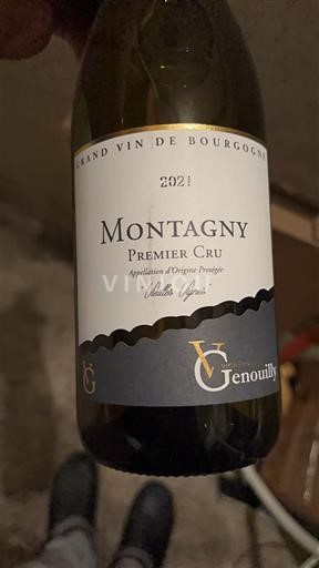 Burgundy Montagny Premier Cru Domaine Genouilly Vieilles Vignes 2021