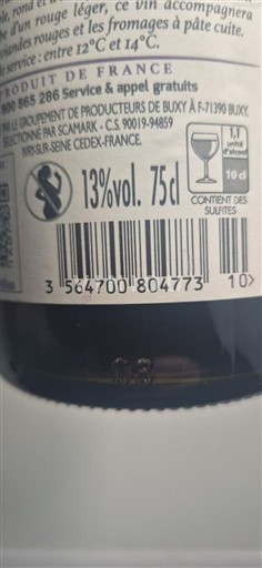 Burgundsko Groupement de Producteurs de Buxy 2023