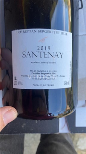 Borgoña Santenay Christian Bergeret et Fille 2019