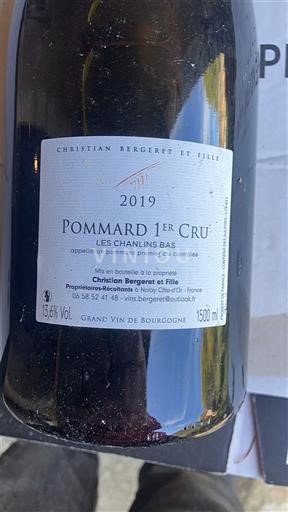 Bourgogne Không được chỉ định Premier Cru Christian Bergeret et Fille Les Chanlins Bas 2019