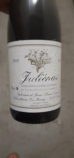 Beaujolais Juliénas Sylvaine et Jean-Yves Longet 2019