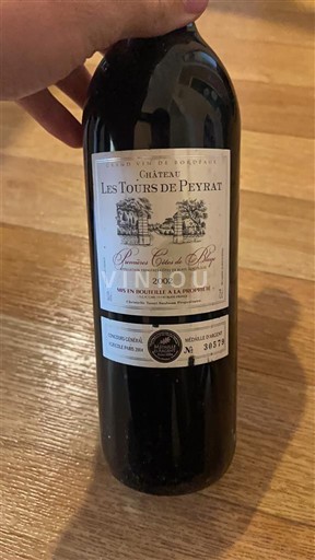 Bordeaux Château Les Tours de Peyrat 2002