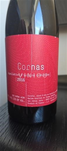 Rhône-dalen Cornas Les Chèvres Or 2016