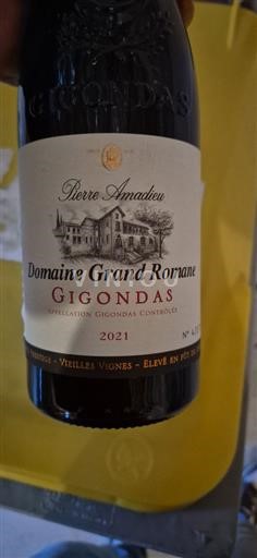 Rhône Valley Gigondas Pierre Amadieu Domaine Grand Romane 2021