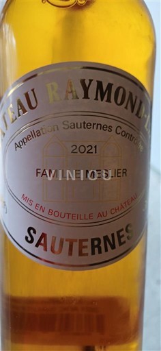 Bordeaux Sauternes Château Raymond-Lafon Famille Meslier 2021