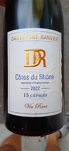 Thung lũng Rhône Côtes-du-rhône Dauvergne Ranvier Vin Rare 2022