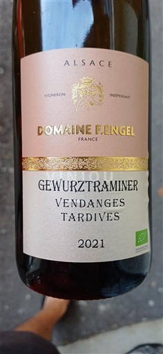 Alsace Vendanges Tardives Domaine F. Engel 2021