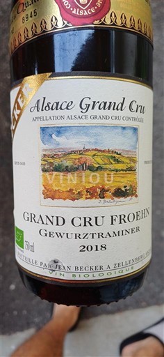 Alsace Alsace Grand Cru Grand Cru Jean Becker Grand Cru Froehn Gewurztraminer 2018