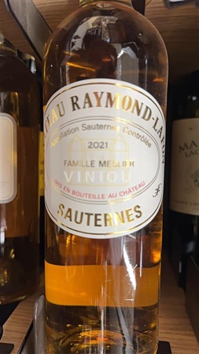Bordeaux Sauternes Château Raymond-Lafon Famille Meslier 2021