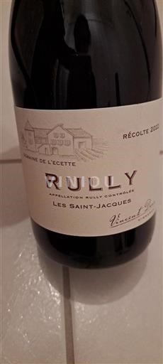 Bourgogne Rully Domaine de l'Ecette Les Saint-Jacques 2022
