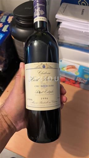 Burdeos Saint-Estèphe Château Haut Baradieu 1996