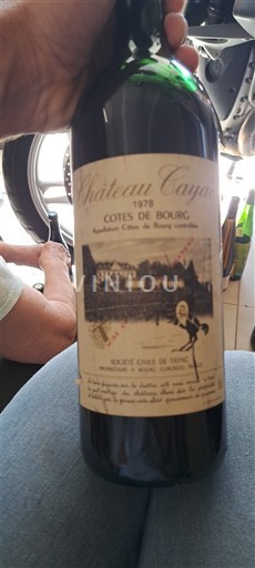 Burdeos Côtes-de-bourg Château Cayaud 1978