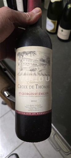 Bordeaux Saint-Georges-Saint-Émilion Château Croix de Thomas 2012