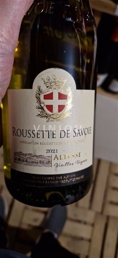 Savoie en Bugey Roussette de Savoie Selection par Alpine Altesse Vieilles Vignes 2021