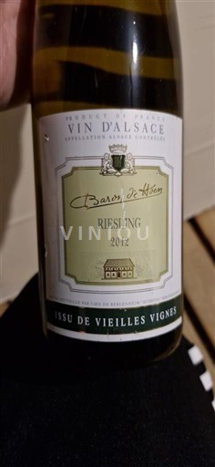 Elsass Baron de Hoen Issu de Vieilles Vignes 2012