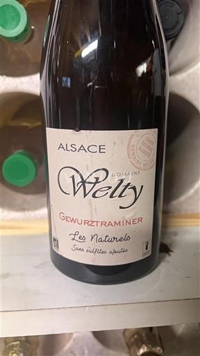 Alsacia Domaine Welty Les Naturels 2019