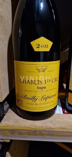 Burgundija Ni doloceno Premier Cru Bailly Lapierre Vosgros 2022