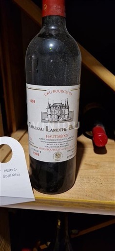 Bordeaux Haut-Médoc Cru Bourgeois Château Lamothe-Bergeron 1998