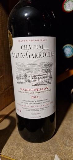 Bordeaux Saint-Émilion Château Vieux Garrouilh 2014