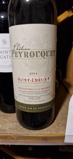 Bordeaux Saint-Émilion Château Peyrouquet 2004