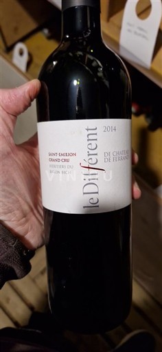 Bordeaux Saint-Émilion Grand Cru Grand Cru Château Ferrand le Différent 2014