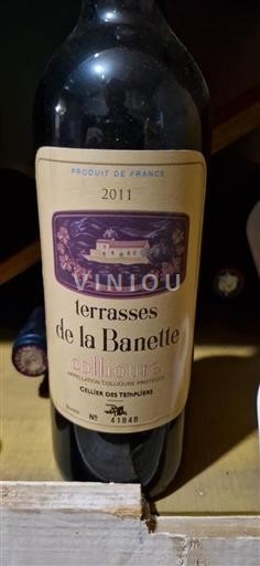 Roussillon Collioure Cellier des Templiers Terrasses de la Banette 2011