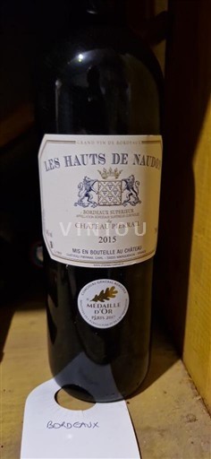 Bordeaux Bordeaux Supérieur Château Pierrail Les Hauts de Naudon 2015