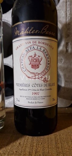 Bordeaux Not Specified Château Alfa La Bernardon 1997
