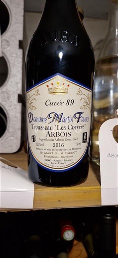 Jura Arbois Domaine Martin Faudot 89 Trousseau Les Corvées 2016