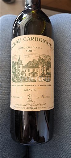 Bordeaux Graves Grand Cru Classé Château Carbonnieux 1981