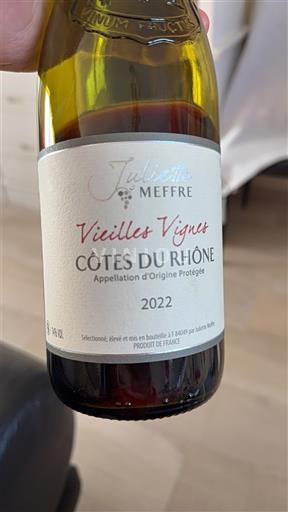 Thung lũng Rhône Côtes-du-rhône Juliette Meffre Vieilles Vignes 2022