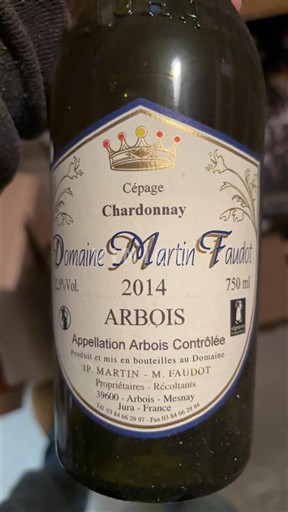 Jura Arbois Domaine Martin Faudot Chardonnay 2014