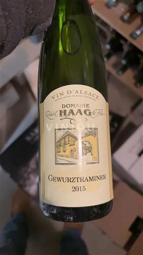 Alsace Gewurztraminer Domaine Robert Haag 2015
