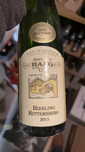 Alsace Domaine Robert Haag & Fils Rittersberg 2015