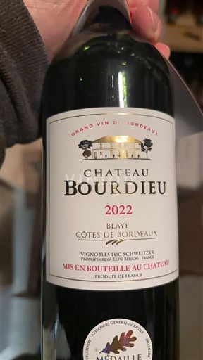 Bordeaux Blaye-côtes-de-bordeaux Château Bourdieu 2022 2022