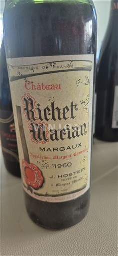 Bordeaux Margaux Château Richet Marian 1960