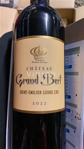 Bordeaux Saint-Émilion Grand Cru Château Grand Bert 2022