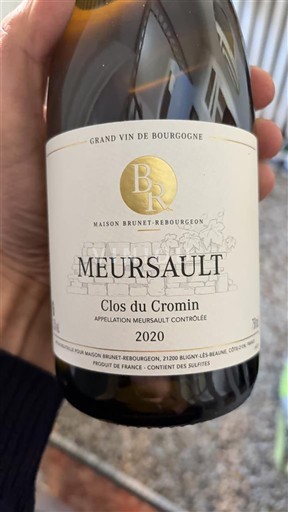 Borgoña Meursault Maison Brunet-Rebourgeon Clos du Cromin 2020