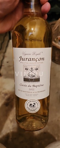 Sydvestfrankrig Jurançon Vignoble Reyale du Baptême 2022