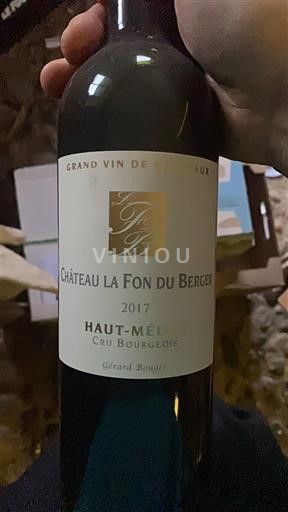 Bordeaux Haut-Médoc Cru Bourgeois Château La Fon du Berger 2017