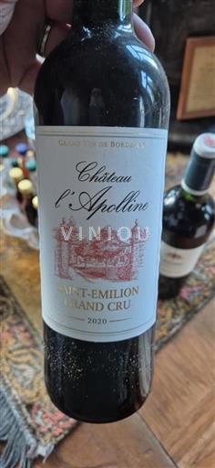 Бордо Сент-Емільйон Гран Крю Grand Cru Château L'Apolline 2020