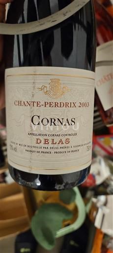 Rhône-dalen Cornas Delas Chante-Perdrix 2003