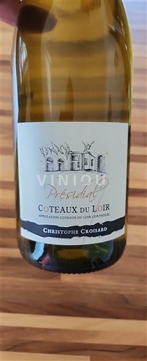 Thung lũng sông Loire Coteaux-du-Loir Christophe Croisard Présidal 2022