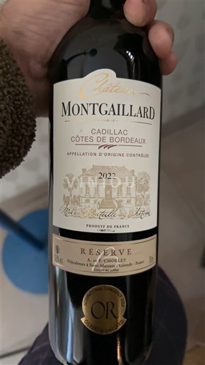 Bordeaux Cadillac-Côtes-de-Bordeaux Château Montgaillard Réserve 2022