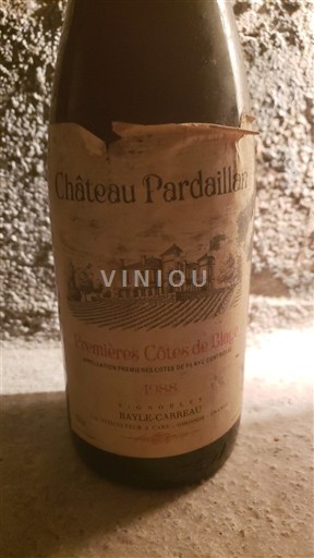 Bordeaux Château Pardaillan 1988