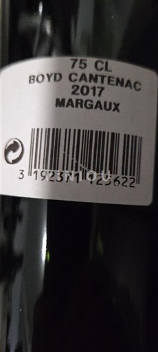 Burdeos Margaux Grand Cru Boyd-Cantenac 2017