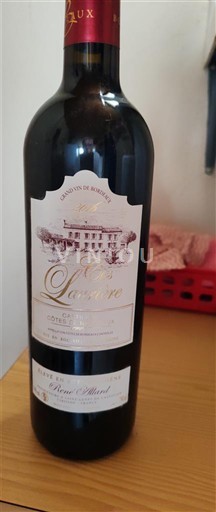 Burdeos Côtes-de-bourg Château Lavur Sin añada